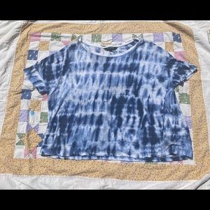 LAUREN Ralph Lauren Tie Dye Top blue & white